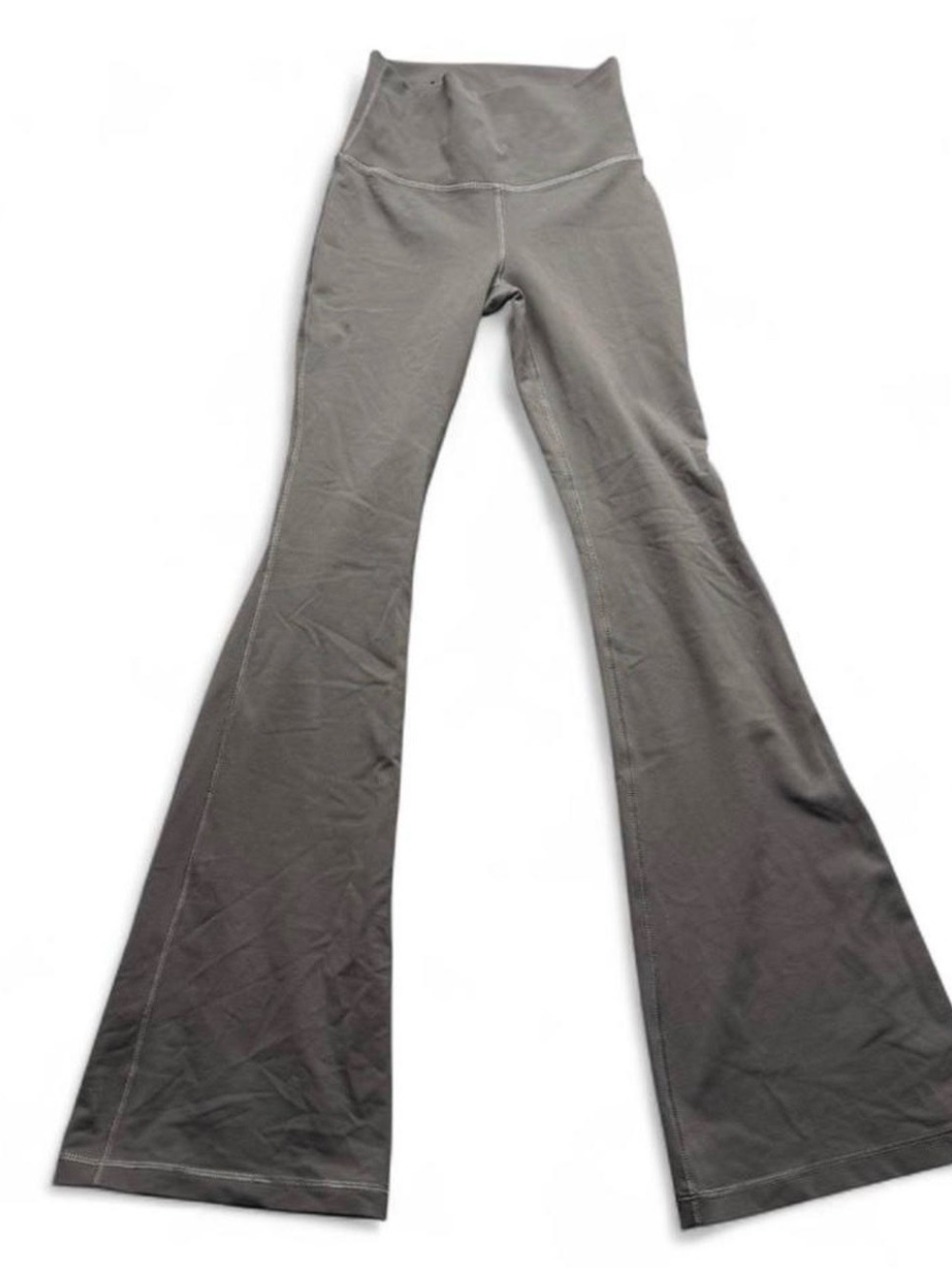 TNA Gray High-Waist Flare Leggings